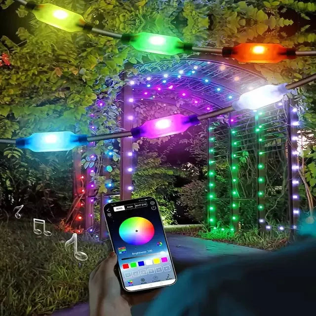 TIRA DE LUCES LED RGB INTELIGENTE NAVIDEÑAS 10 METROS 🎄🌈 CONTROL POR APP 📲