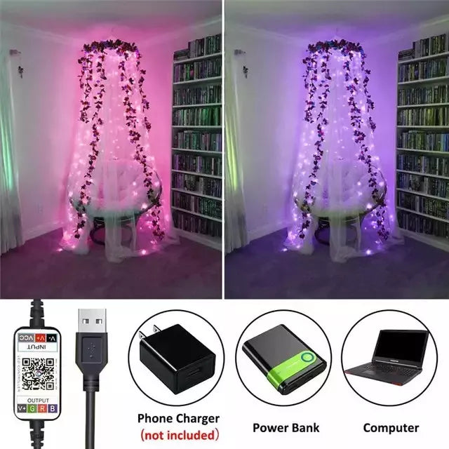 TIRA DE LUCES LED RGB INTELIGENTE NAVIDEÑAS 10 METROS 🎄🌈 CONTROL POR APP 📲